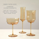 Tulip Champagne Flutes in Amber
