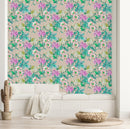 Flowers and Green Leaves Wallpaper