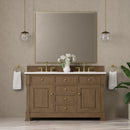 James Martin Brookfield 60" Double Bathroom Vanity, Pecan
