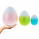 Set of 3 Gradient Jumbo Easter Eggs - Spring Tabletop Decor 8 Inches