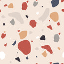 Multicolored Dots on Pink Background  Wallpaper