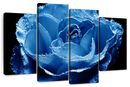 Misty Blue Rose Wall Art