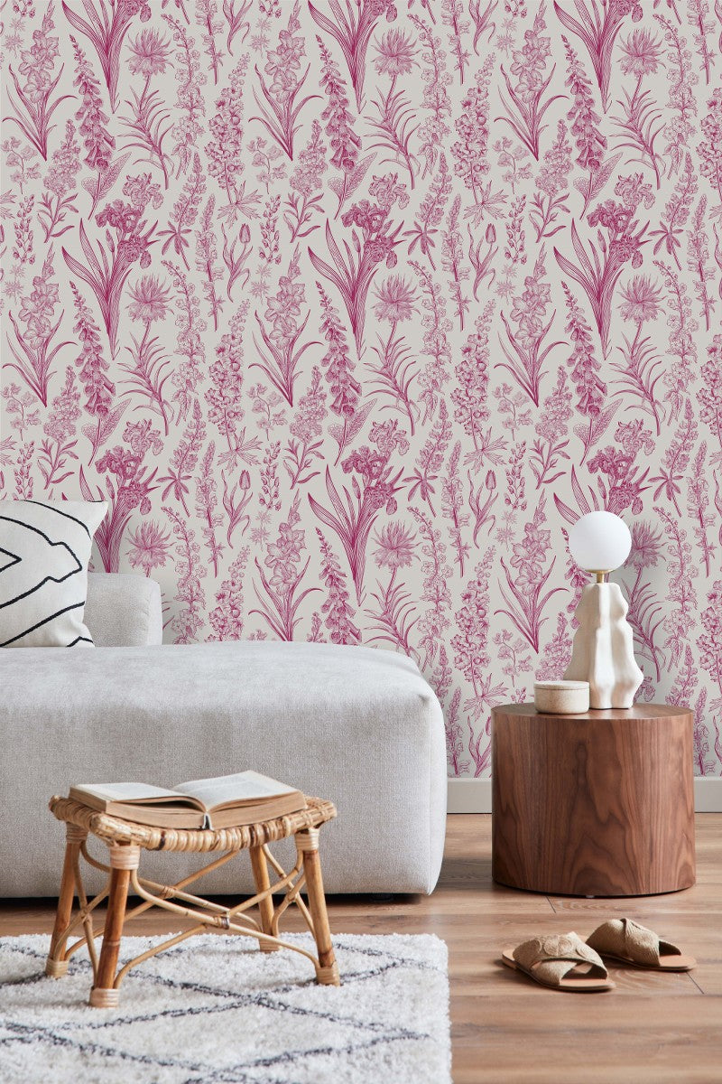 Botanical Graphic Wallpaper