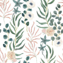 Elegant Watercolor Leaves Wallpaper Chic