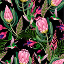 Tropical Flowers and Birds Wallpaper