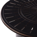Aluminum 44-in Round Propane Fire Table with Beads, Covers and Lid