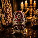 1895 Rosebud Royal Imperial Metal Easter Egg 2.5 Inches