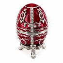 1895 Rosebud Royal Imperial Metal Easter Egg 2.5 Inches