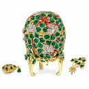 1902 Clover Leaf Royal Easter Egg With Brooch And Pendant