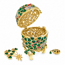 1902 Clover Leaf Royal Easter Egg With Brooch And Pendant
