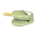 Yellow and blue 2-in-1 dumpling maker set kitchen dough press tool