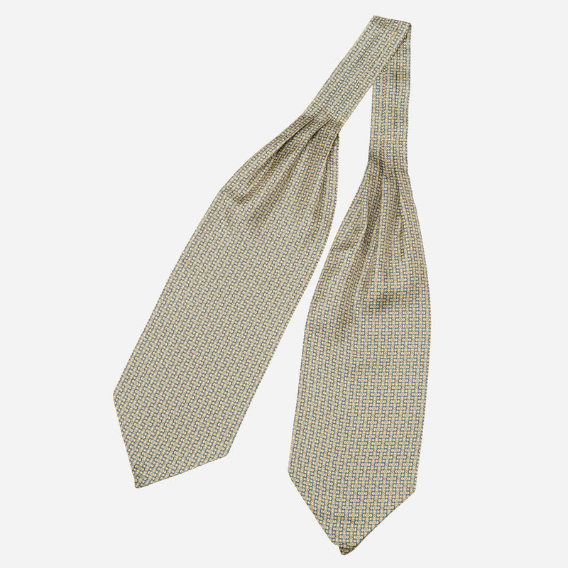 yellow ascot tie