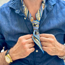 Capri - Silk Neckerchief - Azure