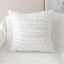 Yellow and cream daisy floral embroidery pillow cover living room