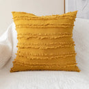 Yellow and cream daisy floral embroidery pillow cover living room