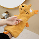 Yellow and gray cartoon animal hand towel kitchen dishcloth