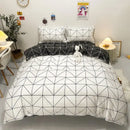 Yellow and light blue carrot cartoon printed bedding set bedroom