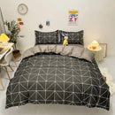 Yellow and light blue carrot cartoon printed bedding set bedroom