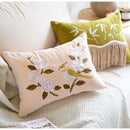 Yellow bamboo velvet throw pillow cover bedroom decor