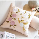 Yellow bamboo velvet throw pillow cover bedroom decor