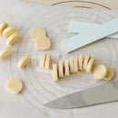 Yellow biscuit cake rolling mold with scale ruler – kitchen pastry tool