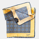 Fiastra - Silk Pocket Square - Yellow
