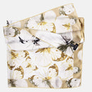 Farfalla - Hand Rolled Silk Foulard - Yellow Bronze