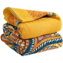 Yellow cotton mandala leisure blanket living room bedspread