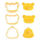Yellow cute bear sandwich mold and cookie cutter baking set kitchen