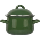 Yellow enamel cooking pot with lid kitchen enamel stock pot