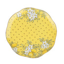 Yellow floral lemon tree bone china tea set dining room server