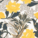 Contemporary Yellow Flowers Wallpaper Vogue