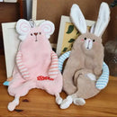 DecorBites™ Cartoon Animals Hand Towel: Soft Coral Fleece, High Absorbency, Skin Friendly Kids' Towel