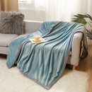 DecorBites™ Cartoon Flannel Blanket: Soft & Skin-Friendly for Summer & Autumn Beds.
