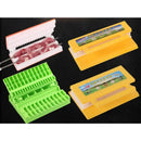 Yellow & green bbq meat skewer maker – kitchen kebab tool