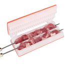 Yellow & green bbq meat skewer maker – kitchen kebab tool