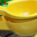Yellow hand press citrus juicer kitchen aluminum lemon squeezer