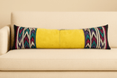 Yellow Long Lumbar Pillow