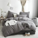 Yellow quilted furball tasseles bedding set bedroom pom pom duvet cover