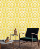 Yellow Scallops Wallpaper