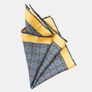 Fiastra - Silk Pocket Square - Yellow