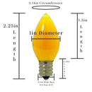 Yellow Solid LED Light Bulbs
