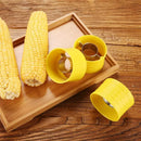 Yellow textured grip corn peeler tool – kitchen kernel remover