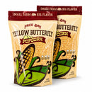 Yellow Butterfly Un-Popped Popcorn | Pack of 2 | 3 lb | Non-GMO | Free Day Popcorn