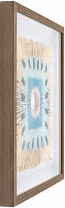 Yenice Natural Wood Geometric Wall Art Set Of Two - Clearance