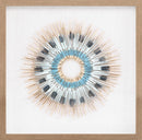 Yenice Natural Wood Geometric Wall Art Set Of Two - Clearance