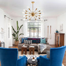 Yervant 18-Light Brass Sputnik Sphere Chandelier
