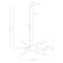 Yervant 18-Light Brass Sputnik Sphere Chandelier