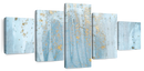 Light Blue Abstract Wall Art