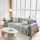 Modern Minimalist Sofa Throw Cover Cotton Knit Throws for Couch Scratch Proof Couch Cover